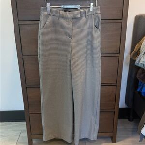 Express Stylish Houndstooth Wide-Leg Pants Sz 6 Short